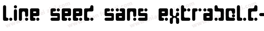 line seed sans extrabold字体转换